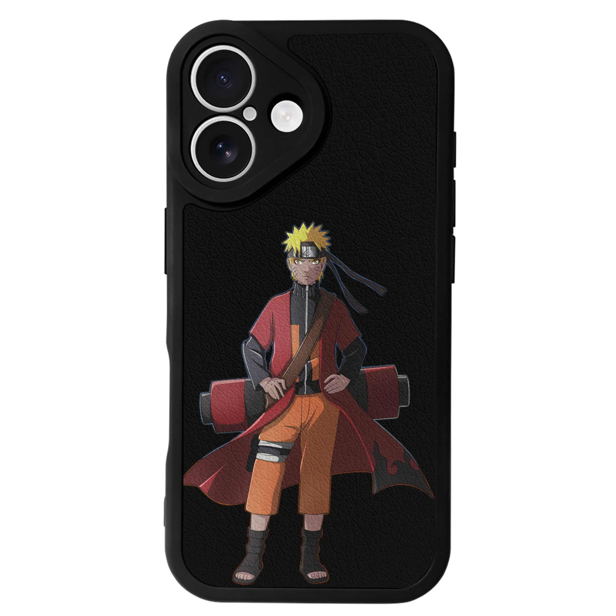 （画像用） NARUTO -ナルト- うずまき ナルト Uzumaki Naruto 【iPhone 16シリーズ対応】シリコンスマホケース（レザー調） 材質：シリコン